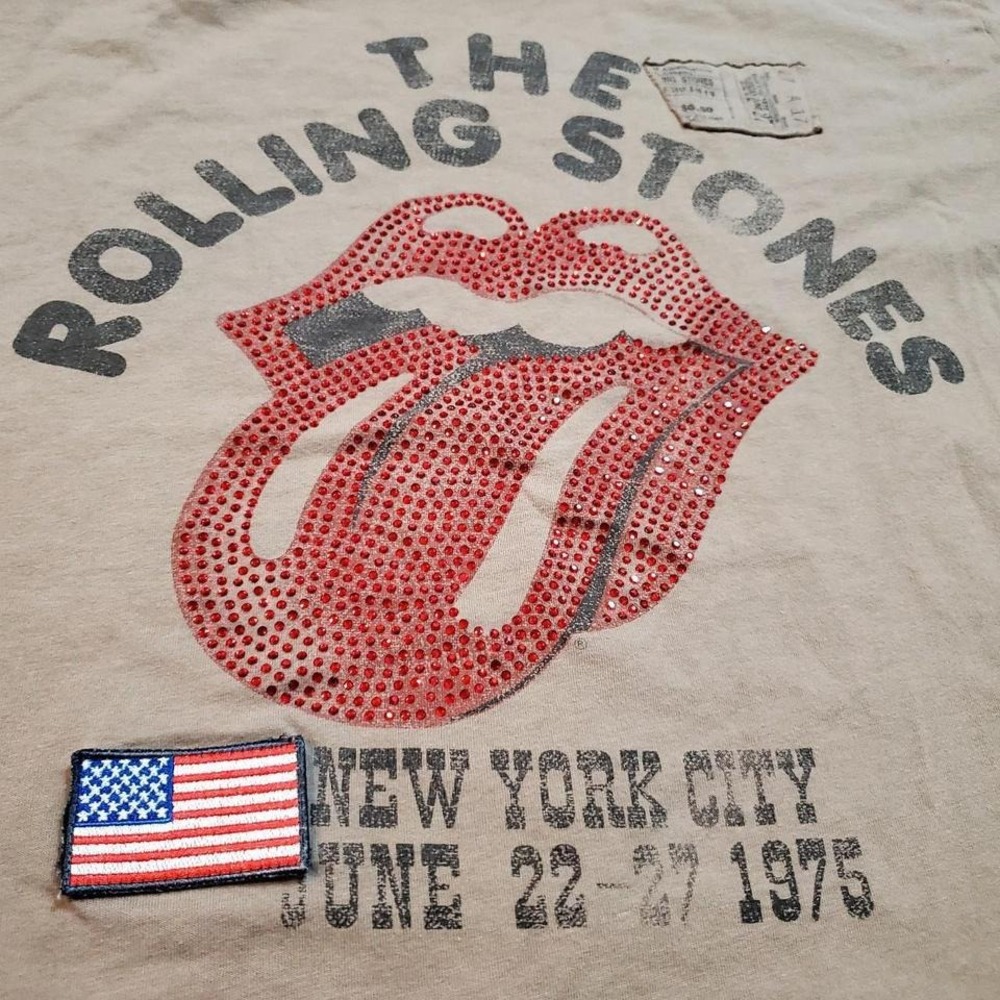 The Rolling Stones Women's Large bling double sided‎ graphic t-shirt - Picture 3 of 7
